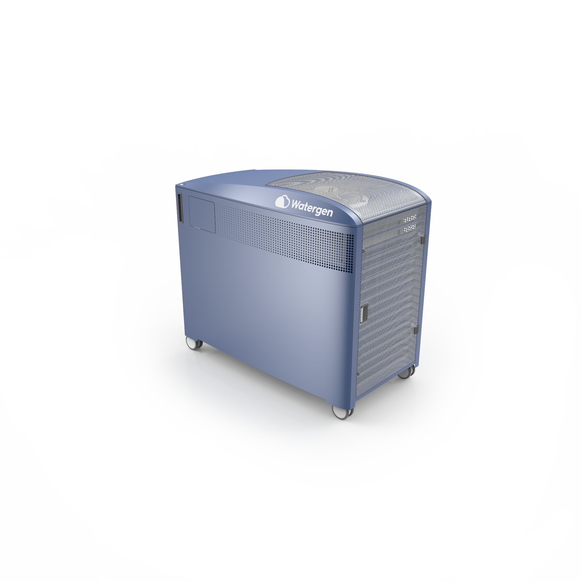 Gen M1 
Produces 50.11 GPD. Is solar capable. 
Energy: .03-0.7 KW/hour.
400 Watts per liter
